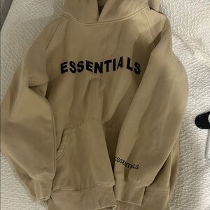 Essentials Beige Hoodie for Men